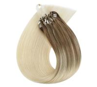 50 fili/1 confezione di estensioni invisibili dei capelli umani, micro perline ad anello for capelli corti e lisci for le donne(BA8A-60,18 inch)