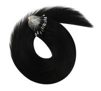 50 fili/1 confezione di estensioni invisibili dei capelli umani, micro perline ad anello for capelli corti e lisci for le donne(1,18 inch)