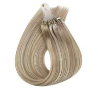 50 fili/1 confezione di estensioni invisibili dei capelli umani, micro perline ad anello for capelli corti e lisci for le donne(P18-613,22 inch)