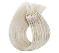 50 fili/1 confezione di estensioni invisibili dei capelli umani, micro perline ad anello for capelli corti e lisci for le donne(60,16 inch)