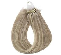 50 fili/1 confezione di estensioni invisibili dei capelli umani, micro perline ad anello for capelli corti e lisci for le donne(P16-22,22 inch)