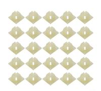 50 Fissaggi per targa Auto Plastica Bianca Per Fori 6.4mm 50