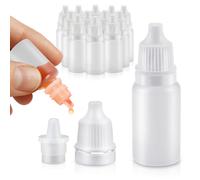 50 flaconi contagocce in plastica per liquidi - Flaconi in plastica trasparente da 5 ml con tappi Flaconi vuoti per olio Flaconi contagocce in pl