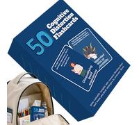 50 Flashcard - Carte Sulle Abilità Di Coping Della Terapia Comportamentale Dialettica | Strumento Di Consapevolezza E Regolazione Emotiva Per Ansia, Trappole Mentali, Distorsioni Cognitive, Afferm