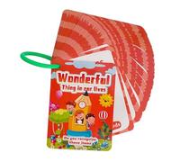 50 flashcard per bambini, per imparare le parole, oggetti quotidiani con immagine colorata per studenti in età prescolare e scolastica, schede vocabolario