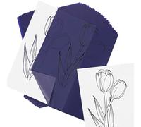50 Fogli Blu Carta Carbone,A4 Carta Copiativa per Disegno,per Superfici come Tessuto,Tela,ecc (21x29,7cm)
