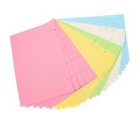 50 Fogli Carta di Ricambio per Quaderno a Sei Fori, Studenti | Inserti per Notebook Ricaricabili, Superficie Liscia, Carta Resistente, Adatti a Scrivere e Prendere Note
