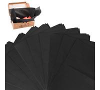 50 Fogli Carta Velina Senza Acidi, 50x75cm Carta Velina Senza Acidi Carta Senza Acidi Carta Velina d'Archivio Per vestiti Biancheria Tessuti Confezione Regali (Nero)