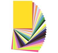 50 fogli di carta colorata A4 colorata in 25 colori, 180 g/m², carta da disegno A4, carta colorata, per origami e progetti fai da te