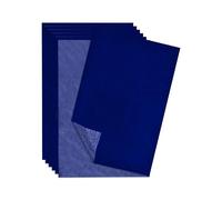 50 fogli di carta da pagina, formato A4, per disegnare, carta blu, per scrivere, carta trasparente, carta di trasferimento su un lato, carta grafite, per carta da imballaggio, blu