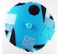 50 fogli di carta di gelso tinta unita origami design artigianale artigianale artigianale arte tessuto giapponese Washi Card making decoupage (blu)