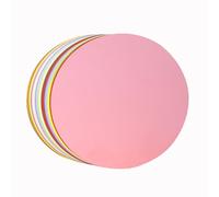 50 fogli di cartoncini rotondi da 25,4 cm, 230 g/m², cartoncino spesso, colori assortiti, taglio a forma di cerchio, per progetti fai da te per bambini, bacheche, rifornimento per il rientro a scuola
