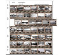 50 fogli di pellicola negativa acida, per pagine da 35 mm e 120 diapositive, design trasparente per una facile identificazione della pellicola (135 una confezione da 50)