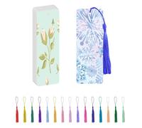 50 fogli di segnalibri di carta per acquerelli, 63,5 kg/300 g/m², segnalibri in carta per acquerelli, segnalibri per artisti, pittura, disegni con 15 nappe, (6 x 2)