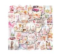 50 fogli-Nordic Household Semplice e Squisito Adesivo Impermeabile Rosa per Ragazze -T01042236