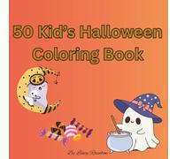50 Fun and Easy Halloween: Coloring book for kids