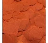 50 g, coriandoli colorati, 2,5 cm, grandi coriandoli multicolore, rotondi, di carta, decorazione da tavolo, con glitter, per palloncini, regalo di compleanno, battesimo, matrimonio, JGA, rosso arancio