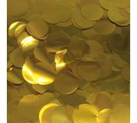 50 g, coriandoli colorati, 2,5 cm, grandi coriandoli multicolori, rotondi, di carta, decorazione da tavolo, con glitter, per palloncini, regalo di compleanno, battesimo, matrimonio, JGA, oro