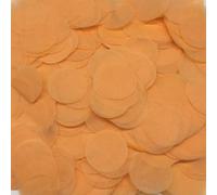 50 g, coriandoli colorati, 2,5 cm, grandi coriandoli multicolori, rotondi, di carta, decorazione da tavolo, con glitter, per palloncini, regalo di compleanno, battesimo, matrimonio, JGA, arancione