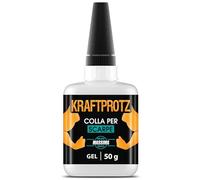50 g di colla istantanea extra forte | Con punta anti-asciugatura inclusa | KRAFTPROTZ | Colla super liquida | Utilizzabile universalmente