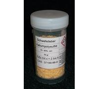 50 g di fegato di zolfo, potassio polisolfide K2Sx (75-85% puro) per la colorazione del rame e dell'argento (invecchiamento artificiale)