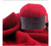 50 g di filato di cashmere pregiato for lavorare a maglia, maglioni, cardigan, filato di lana morbida for sciarpe, cappelli all'uncinetto a mano(Rosso)