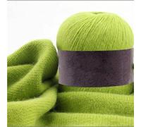 50 g di filato di cashmere pregiato for lavorare a maglia, maglioni, cardigan, filato di lana morbida for sciarpe, cappelli all'uncinetto a mano(green)