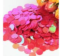 50 g di grandi paillettes rotonde piatte da 10 mm, 15 mm, 20 mm, 25 mm, 30 mm, per cucito, matrimonio, artigianato, accessori - ABred - 25 mm, 50 g, 300 pezzi