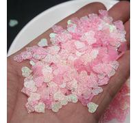 50 g/lotto 8 mm glitter cuori a forma di paillettes accessori glitter paillettes fai da te decorazione artigianale coriandoli-rosa scuro-8 mm