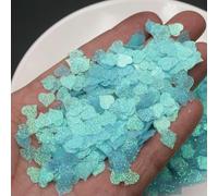 50 g/lotto 8 mm glitter cuori a forma di paillettes accessori glitter paillettes fai da te decorazione artigianale coriandoli-blu-8 mm