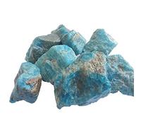 50 g naturale blu verde giallo apatite cristallo grezzo pietra grezza pietra decorazione pietra ZoCzkgzd (colore: apatite blu, dimensioni: 1-2 cm 50 g)