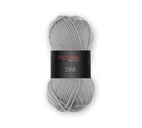 50 g Pro Lana Star, colore grigio 95, circa 135 m, 100% poliacrilico