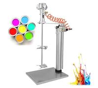 50 Gallon Lifting Pneumatic Mixer 1/2 HP Air Agitator Vertical Air Mixer Paint Stirring Machine with Stand Automatic Lifting Stepless Speed Adjustment for