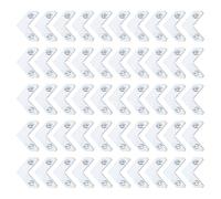 50 ganci di montaggio per cornici in lega di alluminio resistenti con viti, ideali per appendere opere d'arte in soggiorno o galleria Heavy Duty Frame Hanger