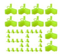 50 ganci di sicurezza per pesca - Tappo di sicurezza per ganci fluorescenti | Protezione protettiva per gancio esca per pescatori uomini | Protezione sicura contro il trapano per tackle Box Outdoor