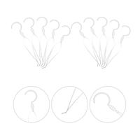 50 ganci in plastica per zanzariera: clip per tende bianche per baldacchino per