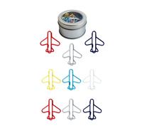 50 graffette per aeroplani in 6 colori per aerei segnalibro in metallo, clip per appunti musicali per ufficio, scuola, articoli di cancelleria, 30 mm