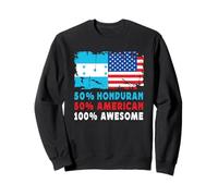 50% Half Honduran Half American 100% Awesome Honduras Flag Felpa