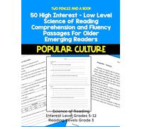 50 High Interest - Low Level Science of Reading Comprehension and Fluency Passages For Older Emerging Readers