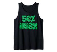 50% Irlandese Cinquanta 50% per Cento Irlanda Uomini Donne & Bambini Canotta
