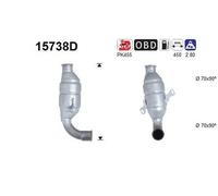 Catalizzatore 15738D AS per CITROËN C3 I XSARA C3 Pluriel C2 XSARA Coupé
