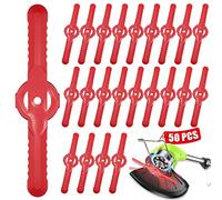 50 lame in plastica per tagliaerba da giardino, 135 mm, lame di ricambio per tosaerba, senza fili, accessori per prato, giardino, frutteto, legni o pastorale