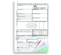 50 lettere di trasporto CMR autoscrivibili a 4 livelli, per il trasporto internazionale di merci e documenti di trasporto