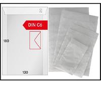 100 LINDNER 712 Buste Pergamin Pergamintaschen 180x130mm + 20 MM Falda