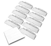 50 linguette e inserti per cartelle sospese, in plastica trasparente, per archiviazione, cartelle sospese, divisori per indice, 50 linguette e inserti riposizionabili