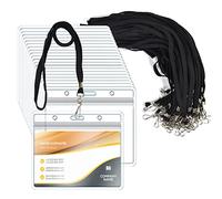 50 Livelli di Trasparenti Possessori Nome Tag Plastica e 50 della Cinghia Collare Piatto con Gancio Girevole