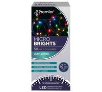 50 Luci Di Natale Micro Bright Multicolore Multi Azione - PREMIER