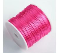50 m/rotolo 1,5 mm filo di nylon corda nodo cinese nappa corda di raso coda di topo corda per gioielli treccia braccialetto perline linea-rosso rosa-2 rotoli