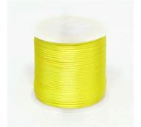 50 m/rotolo 1,5 mm filo di nylon corda nodo cinese nappa corda di raso coda di topo corda per gioielli treccia bracciale perline linea-giallo limone-2 rotoli