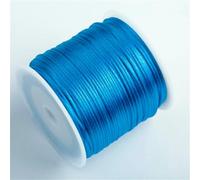 50 m/rotolo 1,5 mm filo di nylon corda nodo cinese nappa corda di raso coda di topo corda per gioielli treccia bracciale perline linea-blu lago-2 rotoli